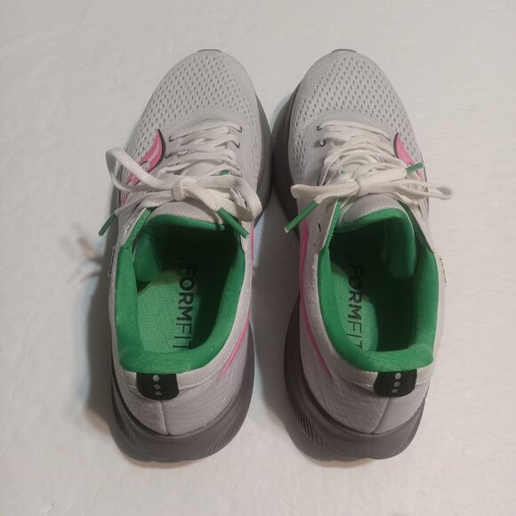 Saucony Women's Power Run Ride 16 Shoes S10830-85 Size 11 White/Pink - Picture 4 of 10